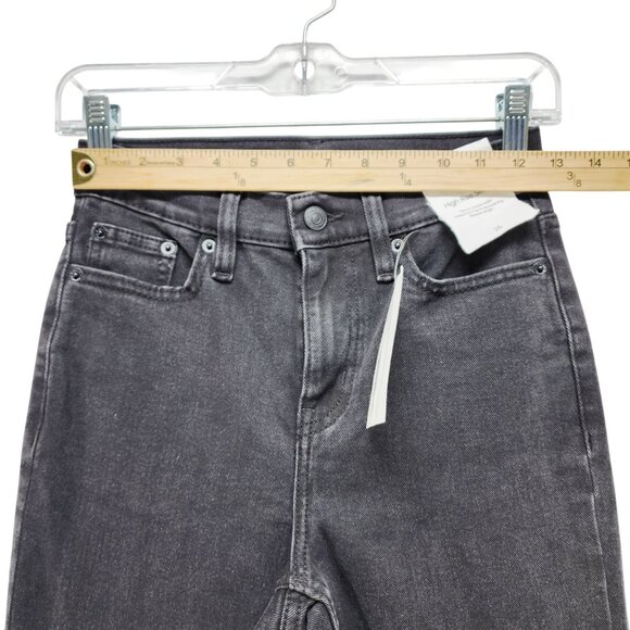 Calvin Klein Womens High Rise Skinny Jeans Black Denim Regular Length Size 25 - Picture 10 of 13